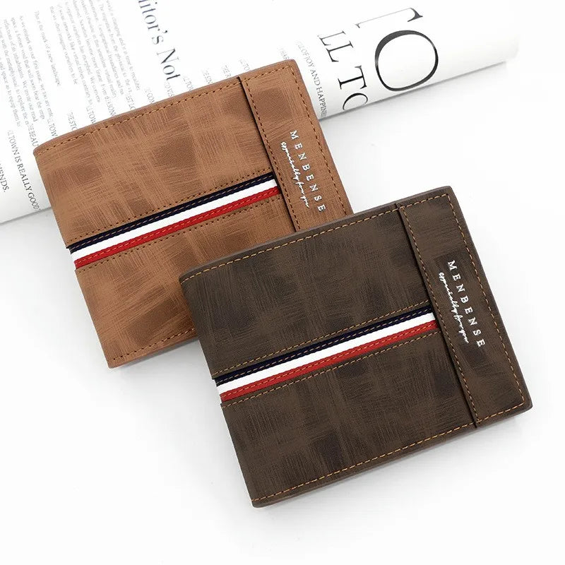 Men's Small Clutch Wallet Business Zipper Purse
