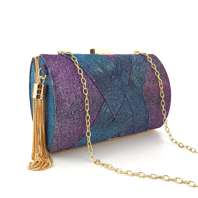 Stylish MultiColor Dinner Bag Evening Women Bridal Party Prom Clutch Purse
