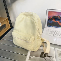 Canvas Backpack Vintage Ins Students Rucksack Small Backpack
