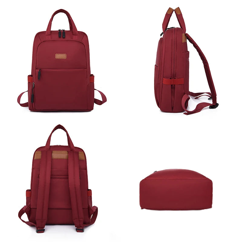 Waterproof 14'' Laptop Women's Backpack Large Capacity Travel Bags For Girls