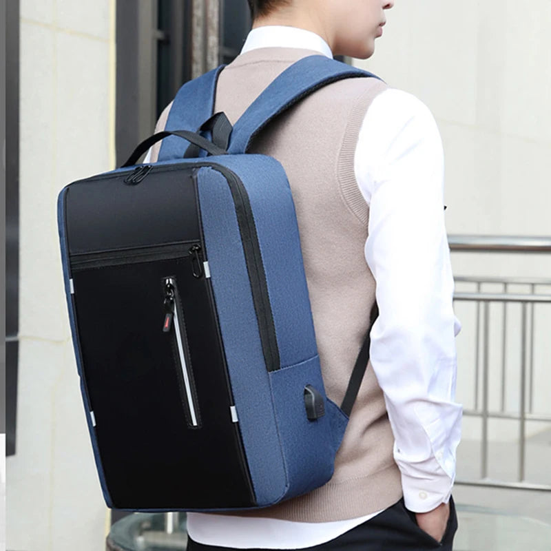 Waterproof USB Business Backpack Men Laptop