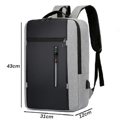 Waterproof USB Business Backpack Men Laptop