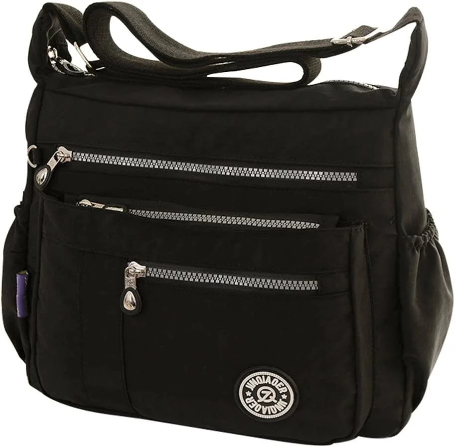 Waterproof Nylon Shoulder Bags Canvas Messenger Bag for Women