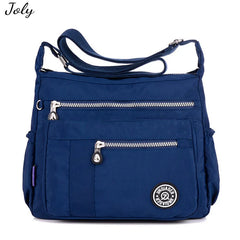 Waterproof Nylon Shoulder Bags Canvas Messenger Bag for Women