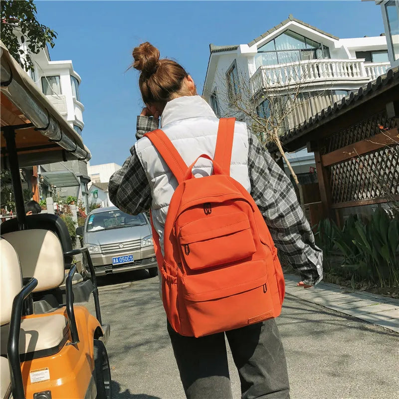 Waterproof Nylon Women Backpack Casual Backpacks for Teenagers