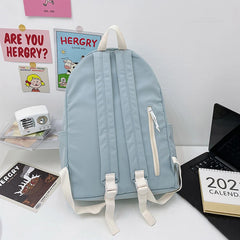 Nylon Women Backpack Female Schoolbag Waterproo...