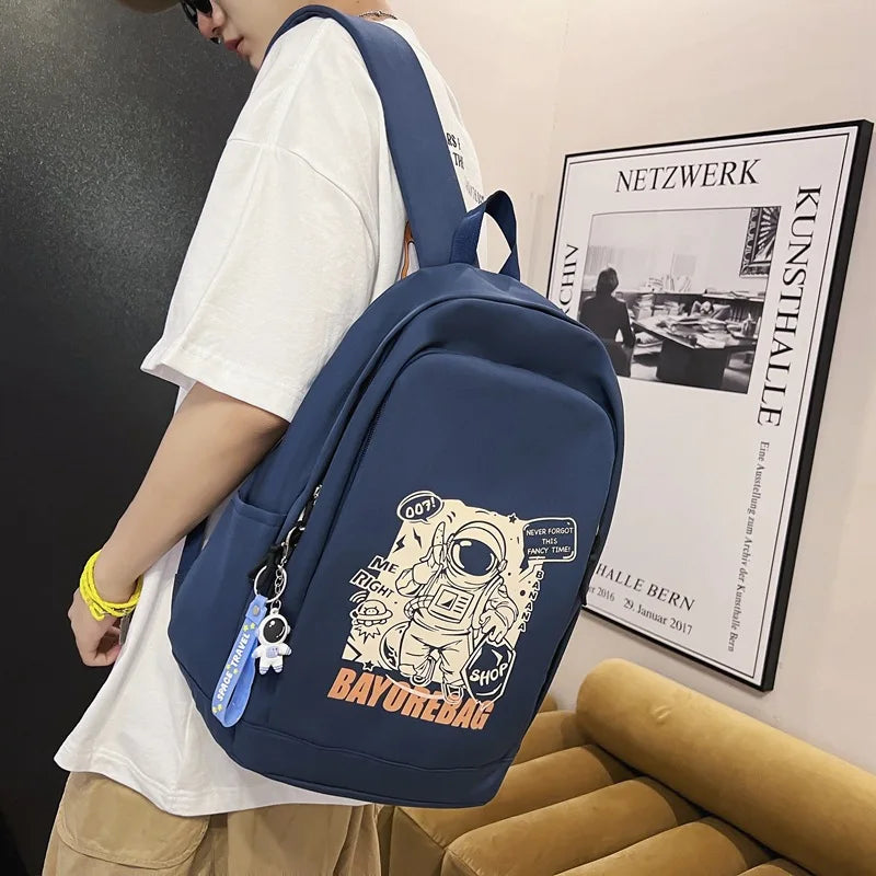 Waterproof Nylon Women Backpack With Travel Bag