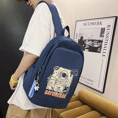 Waterproof Nylon Women Backpack With Travel Bag