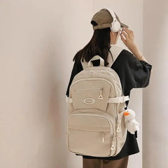 Waterproof Nylon Women Backpack Travel Bag Female