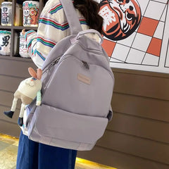 Waterproof Nylon Women Backpack Female Travel Bag Schoolbag for Teenage