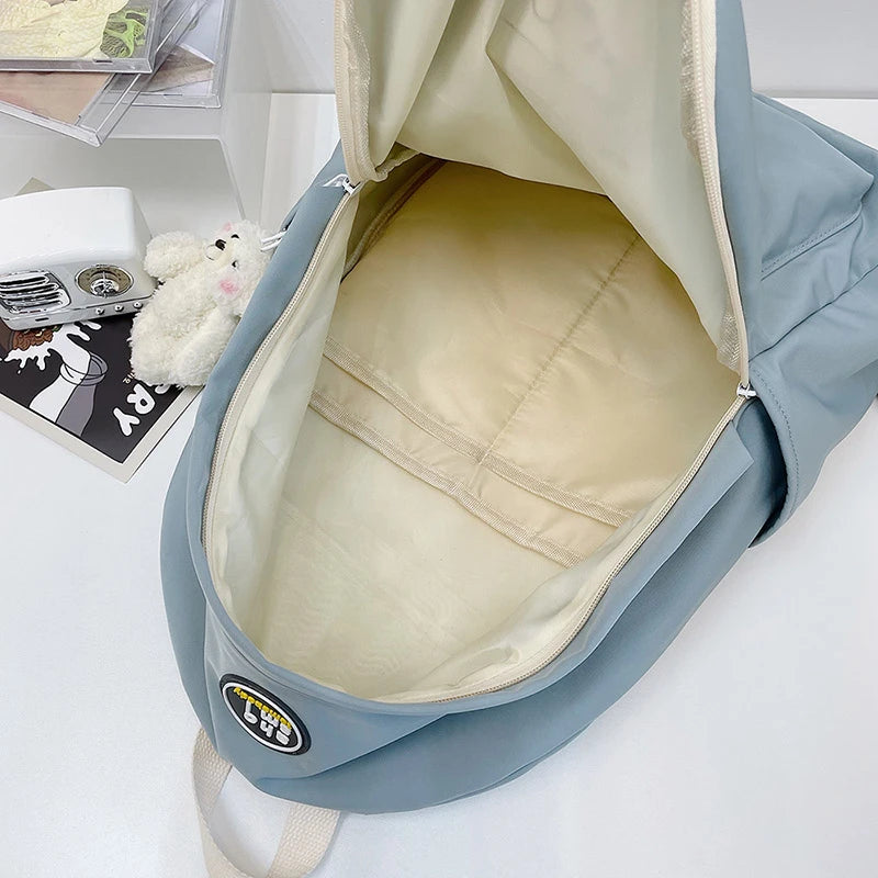Nylon Women Backpack Female Schoolbag Waterproo...