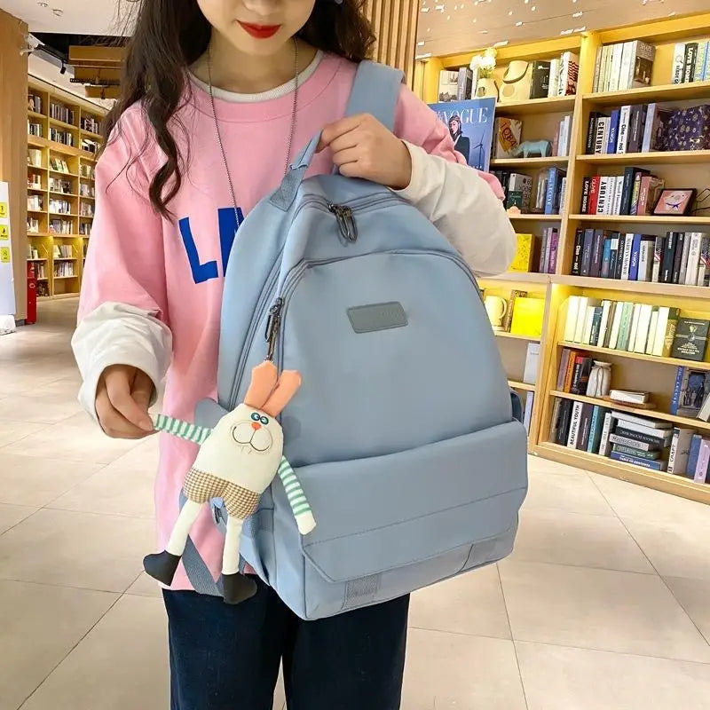 Waterproof Nylon Women Backpack Female Travel Bag Schoolbag for Teenage
