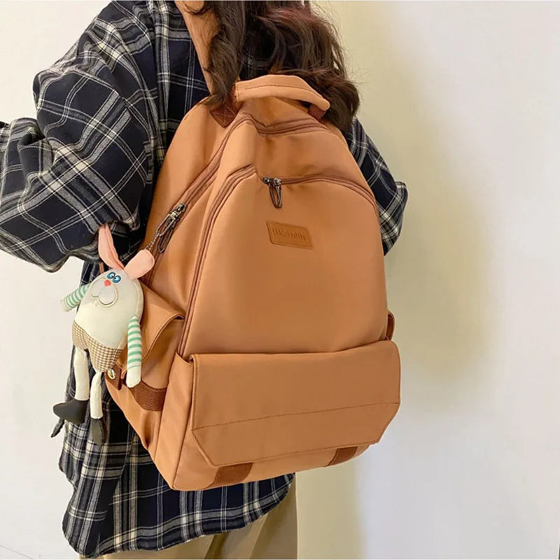 Waterproof Nylon Women Backpack Female Travel Bag Schoolbag for Teenage