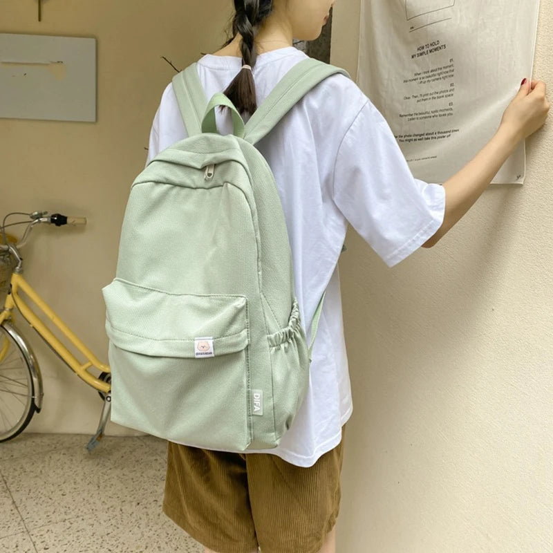 Waterproof Nylon Women Backpack Female Travel Bag Backpacks Schoolbag Teenage Gi