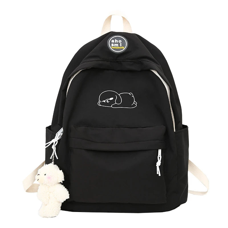 Nylon Women Backpack Female Schoolbag Waterproo...