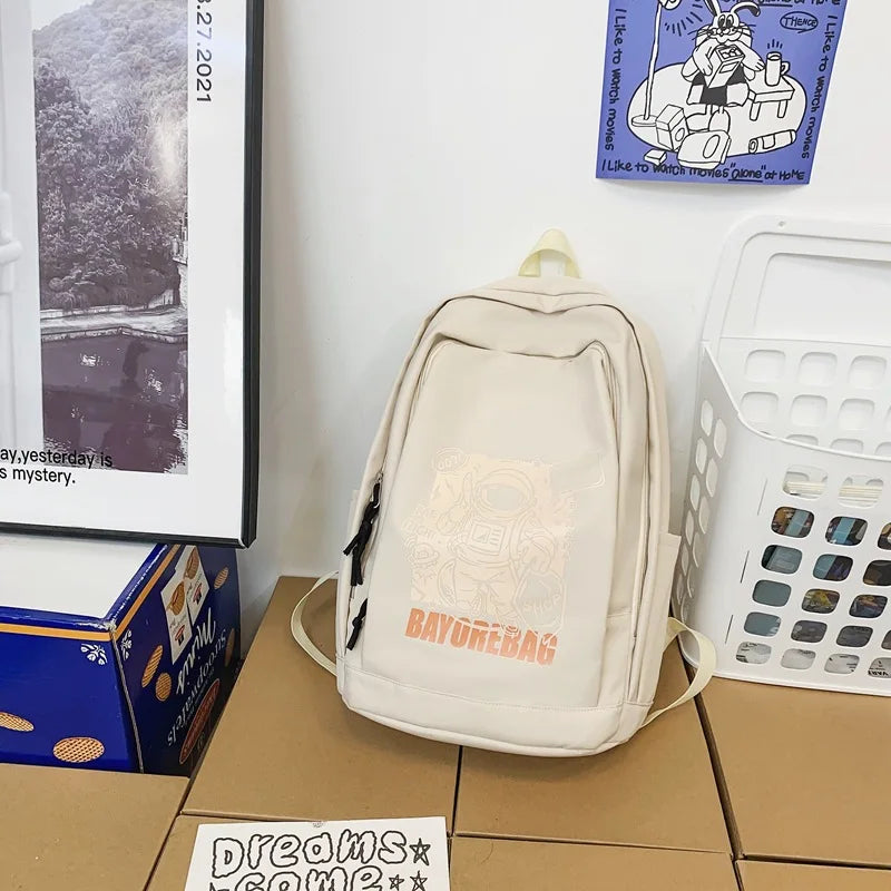 Waterproof Nylon Women Backpack With Travel Bag