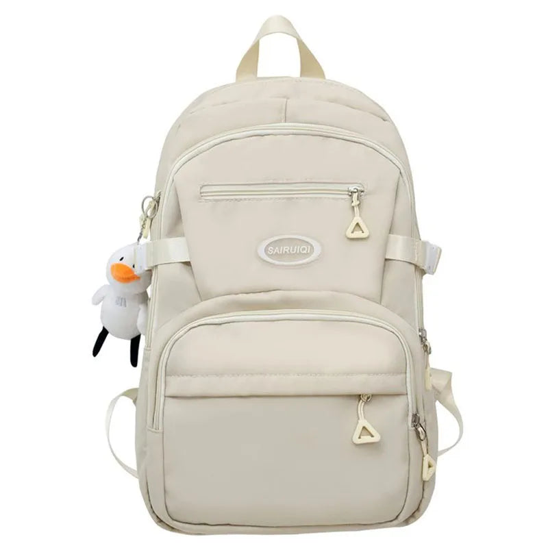 Waterproof Nylon Women Backpack Travel Bag Female