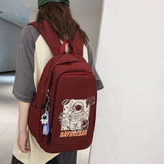 Waterproof Nylon Women Backpack With Travel Bag