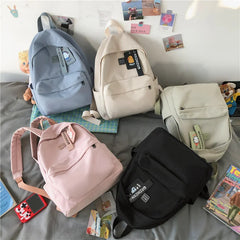 Waterproof Nylon Women Backpack Female
Travel Bag Schoolbag