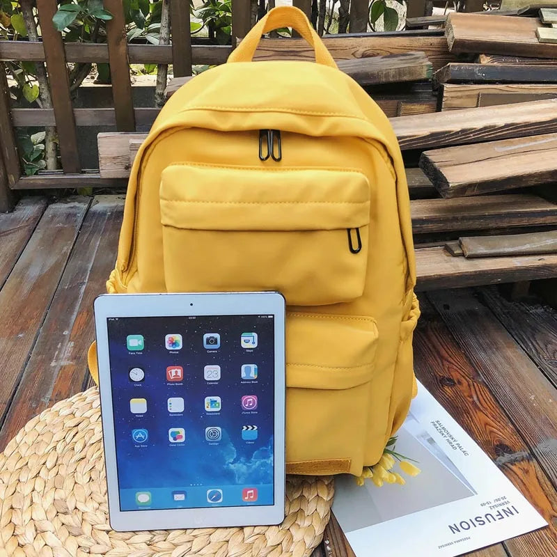 Waterproof Nylon Women Backpack Casual Backpack for Teenagers Large