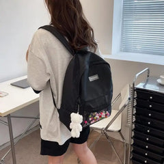 Waterproof Nylon Women's Backpack Schoolbag for Teenage Girls