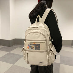 Waterproof Nylon Women's Backpack with Mesh Pocket