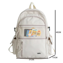 Waterproof Nylon Women's Backpack with Mesh Pocket