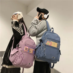 Waterproof Nylon Women's Backpack with Mesh Pocket