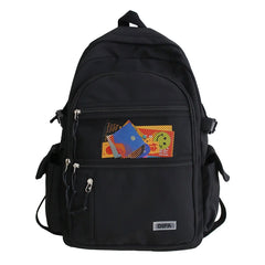 Waterproof Nylon Women's Backpack with Mesh Pocket