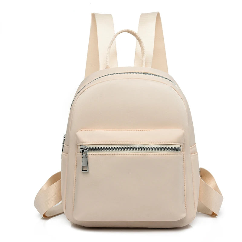 Waterproof Oxford Backpack For Women School Bags Female Solid Travel Small Bag