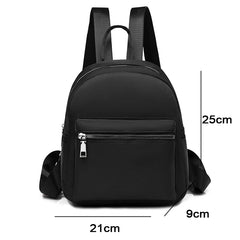 Waterproof Oxford Backpack For Women School Bags Female Solid Travel Small Bag