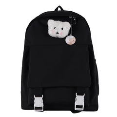 Waterproof Women Backpack With Pendant Female Schoolbag for Teenage Girls