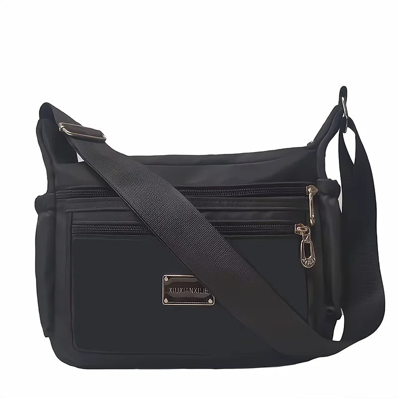 Waterproof Nylon Crossbody Bag for Women Vintage Messenger Bag