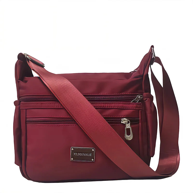 Waterproof Nylon Crossbody Bag for Women Vintage Messenger Bag