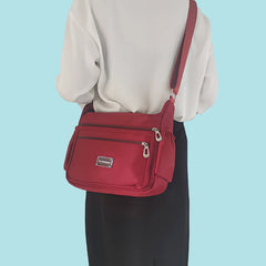 Waterproof Nylon Crossbody Bag for Women Vintage Messenger Bag
