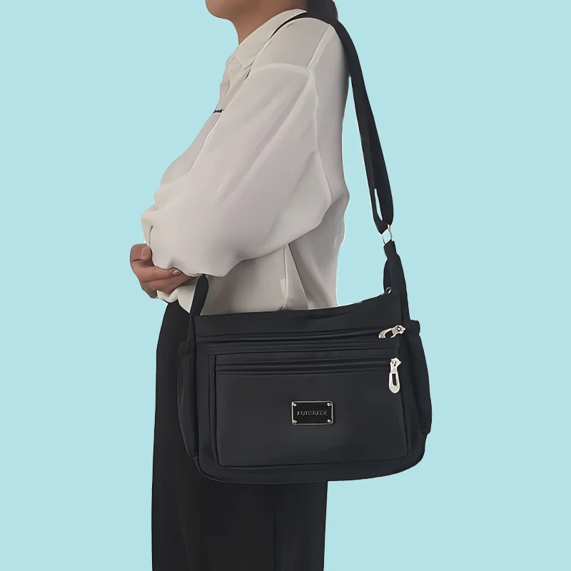 Waterproof Nylon Crossbody Bag for Women Vintage Messenger Bag