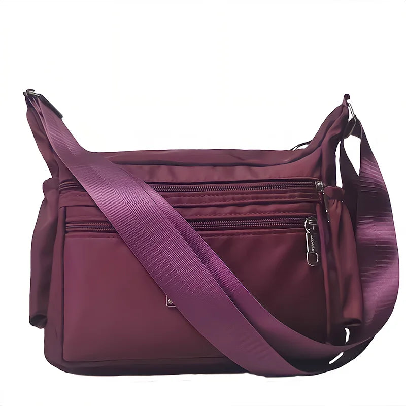 Waterproof Nylon Crossbody Bag for Women Vintage Messenger Bag