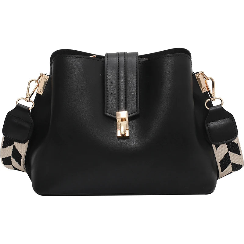 Wide Strap Clutches Ladies Shoulder Messenger Bags Female Purses