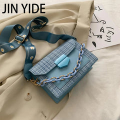 Wide Strap Shoulder Bags Lady Handbags Purses
