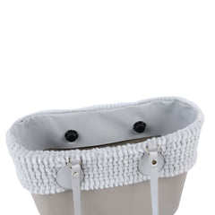 Winter Autumn O Bag Classic Mini with Pattern Fur Trims for Big Mini Handbags
