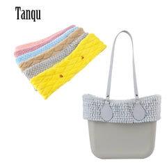 Winter Autumn O Bag Classic Mini with Pattern Fur Trims for Big Mini Handbags