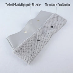 Winter Autumn O Bag Classic Mini with Pattern Fur Trims for Big Mini Handbags