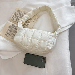 Winter Cotton Clutch Handbag Women Casual Tote