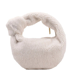 Winter Plush Handbag Purses Women Bag High Cloud Bags Sense of Ladies Dinner Bag