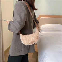 Winter Plush Handbags And Purses Crossbody Bags For Women