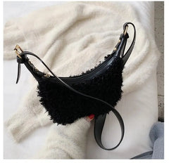 Winter Plush Handbags And Purses Crossbody Bags For Women