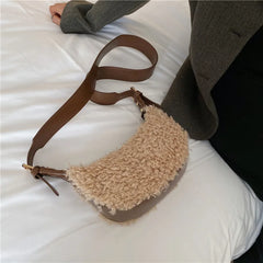Winter Plush Handbags And Purses Crossbody Bags For Women