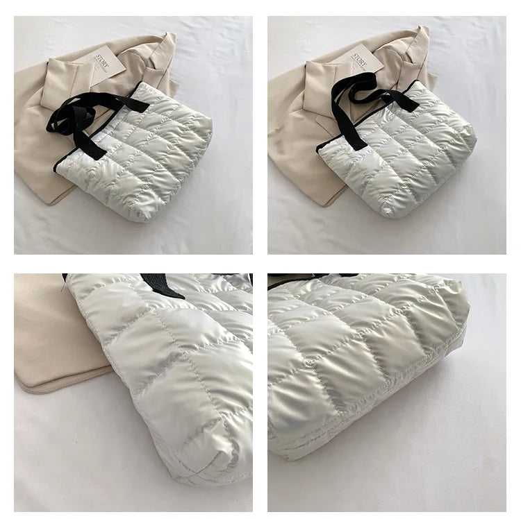 Winter Space Shoulder Bag Large Capacity Commuter Handbag Female Top-handle Bag