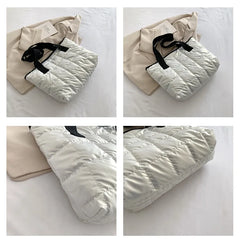 Winter Space Shoulder Bag Large Capacity Commuter Handbag Female Top-handle Bag