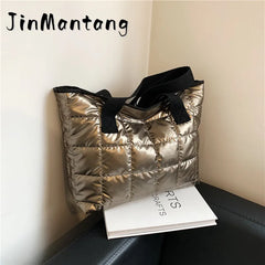 Winter Space Shoulder Bag Large Capacity Commuter Handbag Female Top-handle Bag